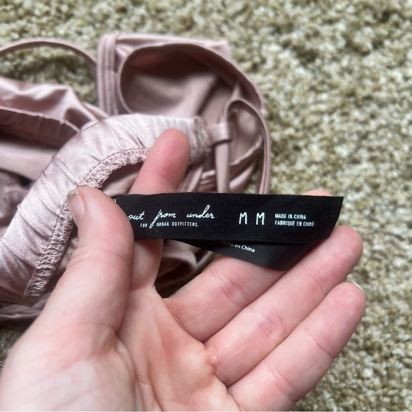 UO Metallic Top w Lace up Back - Picture 5 of 5